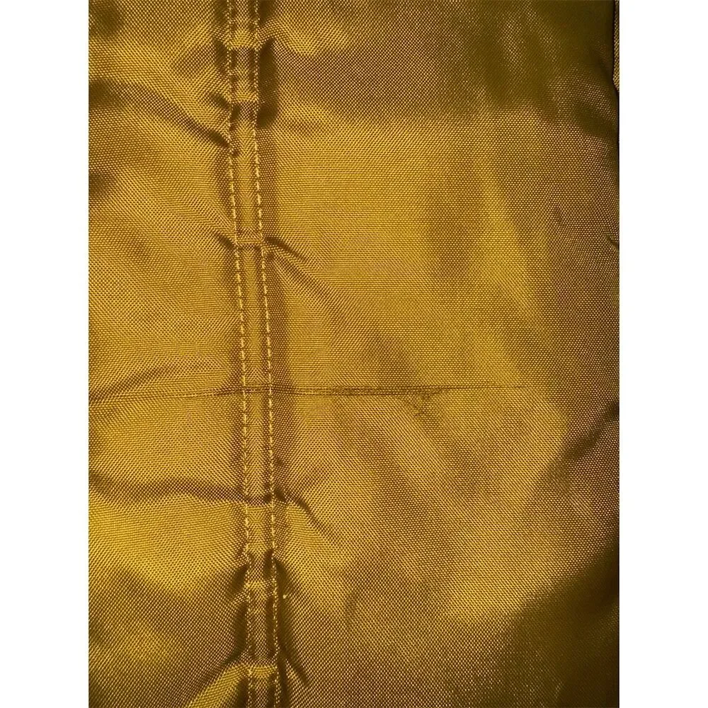Walls Vintage Men's Quilted Vest Gold Medium Casual Fall Outerwear Medium